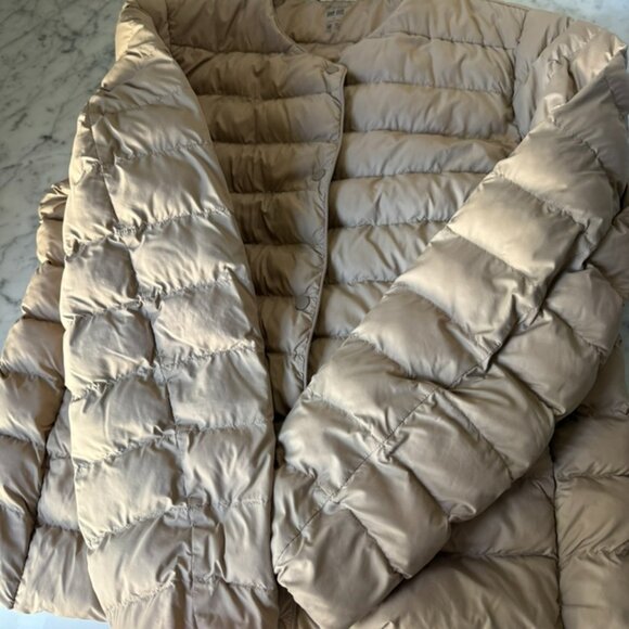 Uniqlo Women's Puffer Jacket | TAN | LARGE - Picture 4 of 9